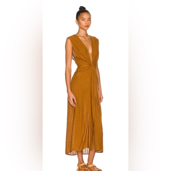 LSPACE - Size S - Down The Line Cover-Up Dress (Light Brown) - Picture 2 of 4